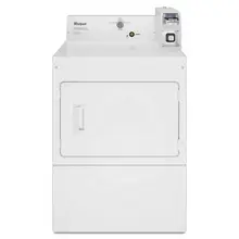 Whirlpool – Commercial Electric Super-Capacity Dryer, Coin-Slide and Coin-Box – White
