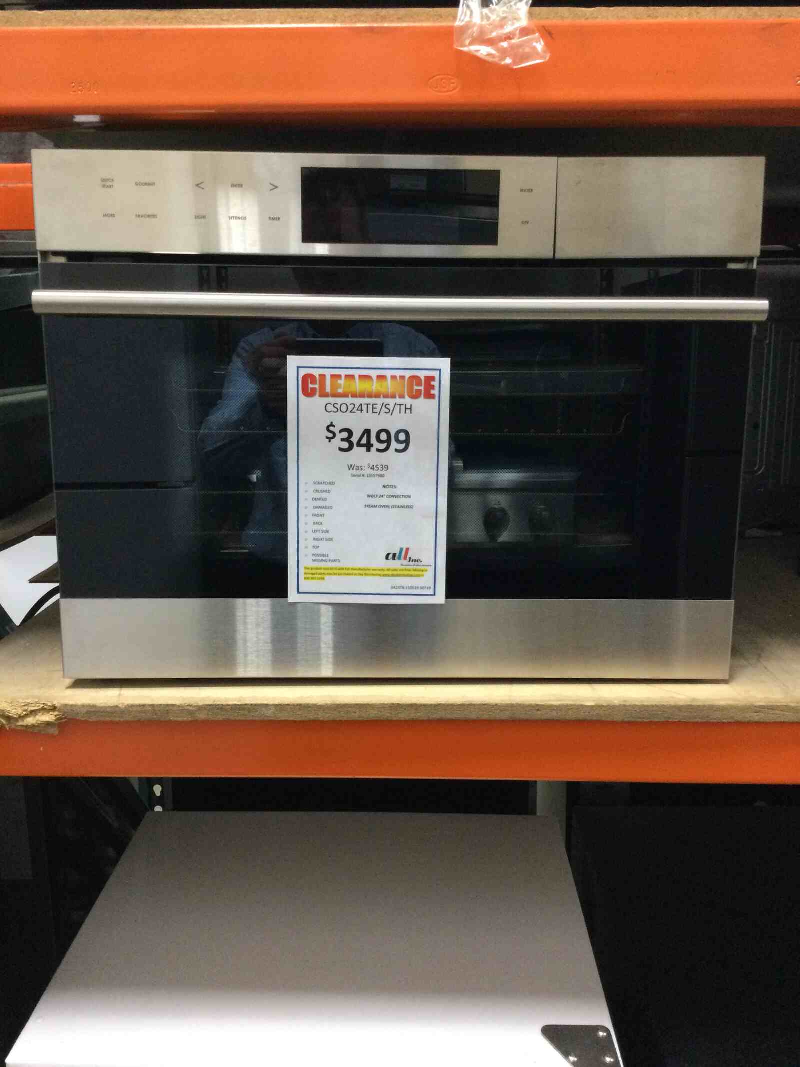 Wolf 24″ Convection Steam Oven