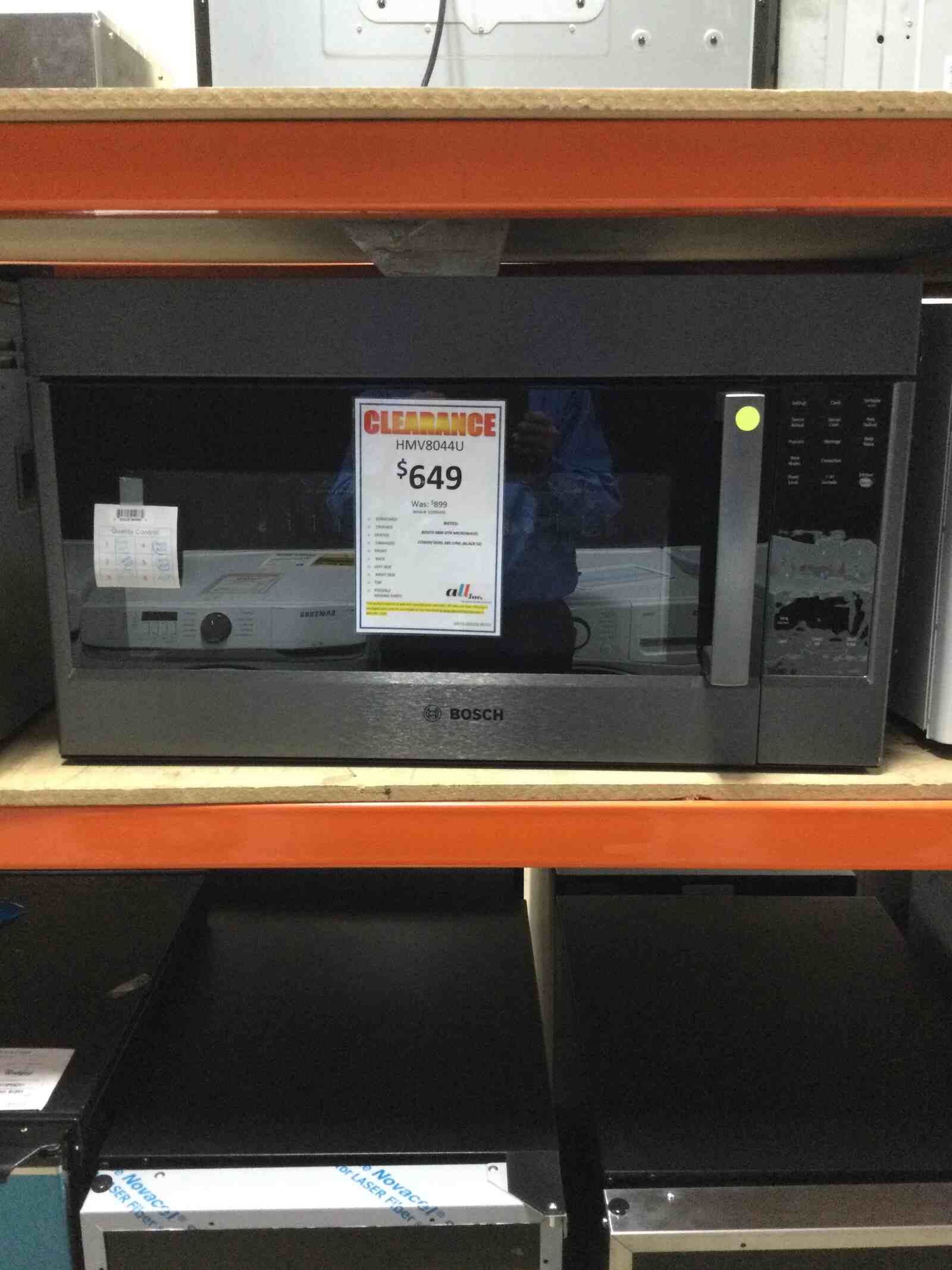 Bosch 800 Series OTR Microwave, ALL, Inc.